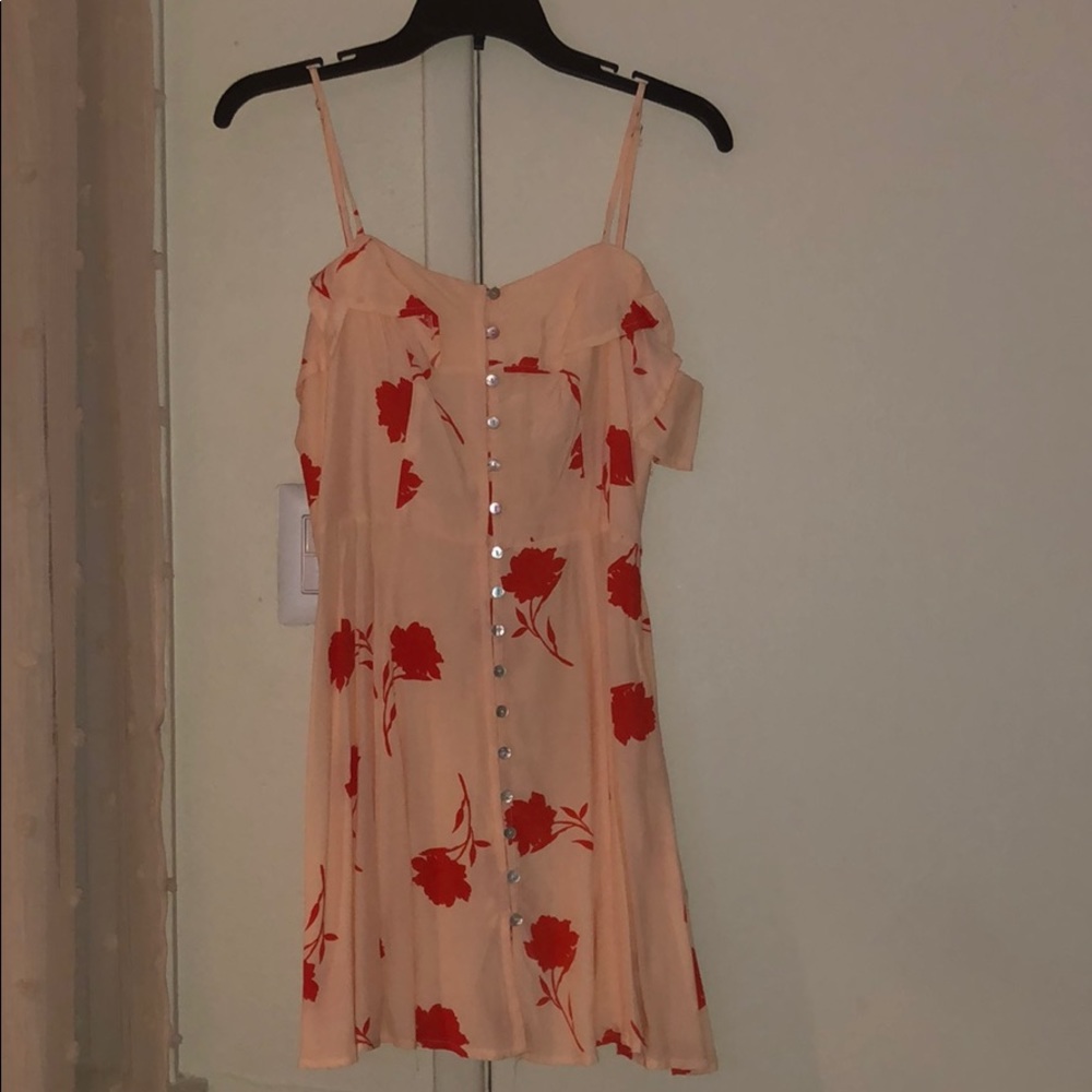 Peach spring/summer dress